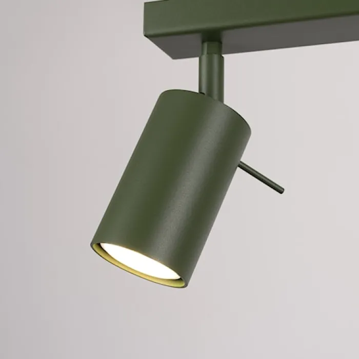 Plafon Ring 6L zielony oliwkowy