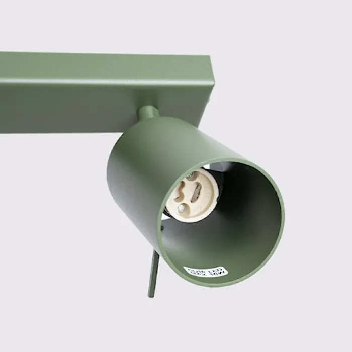 Plafon Ring 6L zielony oliwkowy