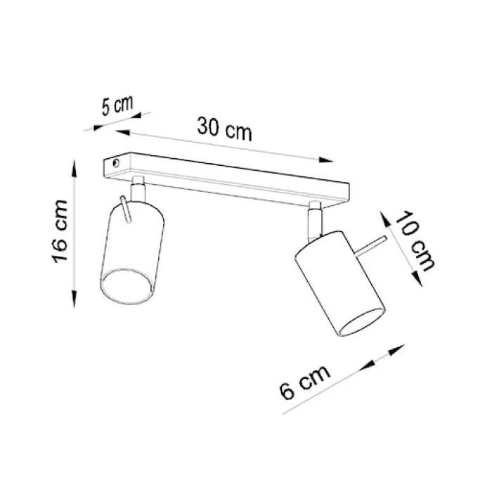 Plafon Ring 2 szary