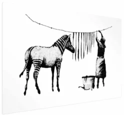 Plakat Banksy Pranie zebry 60x40 cm