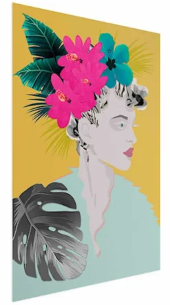 Plakat Kwiaty we włosach 90x60 cm
