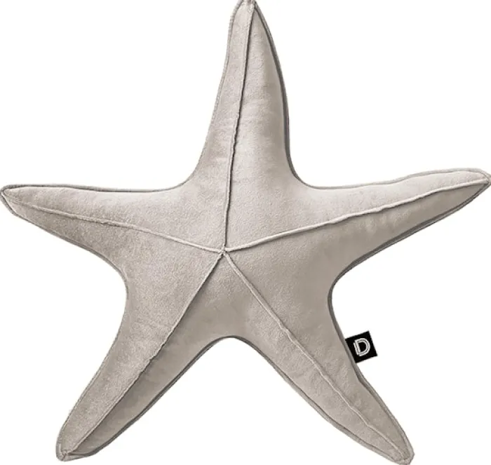 Poduszka dekoracyjna Velvet 53 cm rozgwiazda beż
