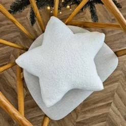 Poduszka Soft Loop 44x44 cm biała gwiazdka