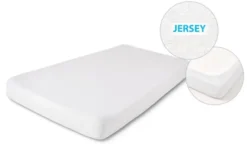 Prześcieradło jersey Herrent z gumą na materac 200x90 cm białe