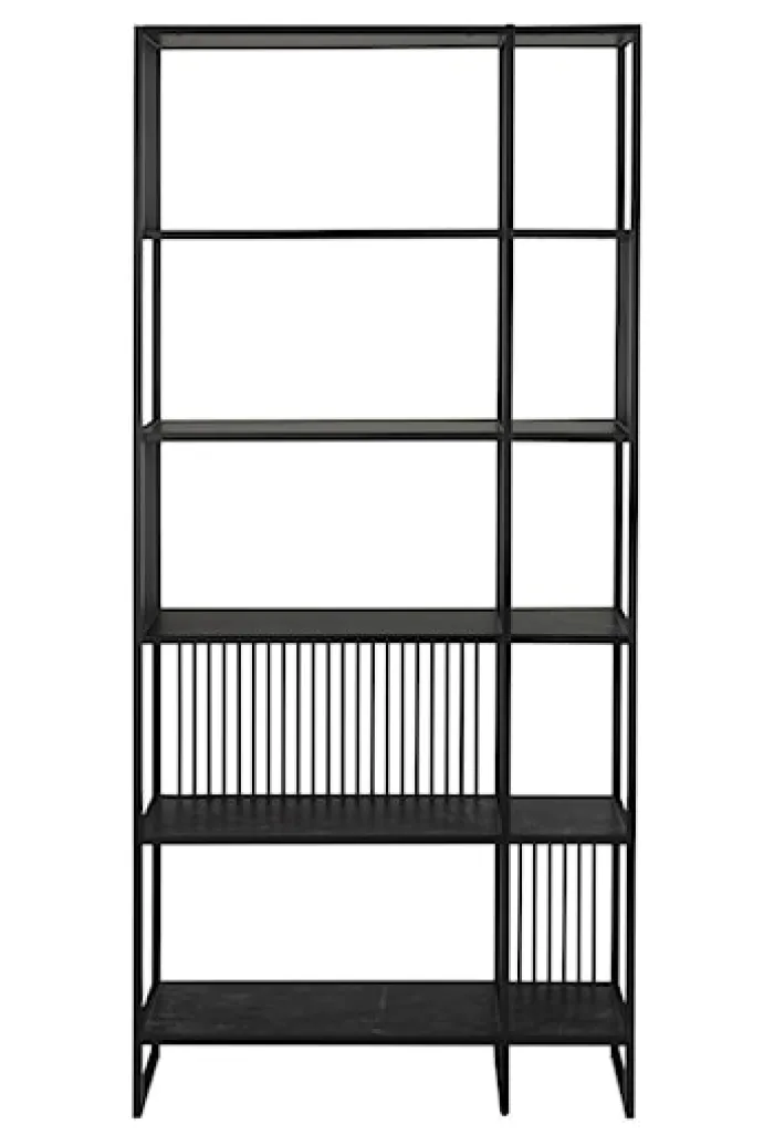 Regał metalowy Velook 185 cm czarny
