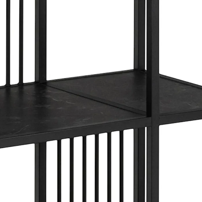 Regał metalowy Velook 185 cm czarny