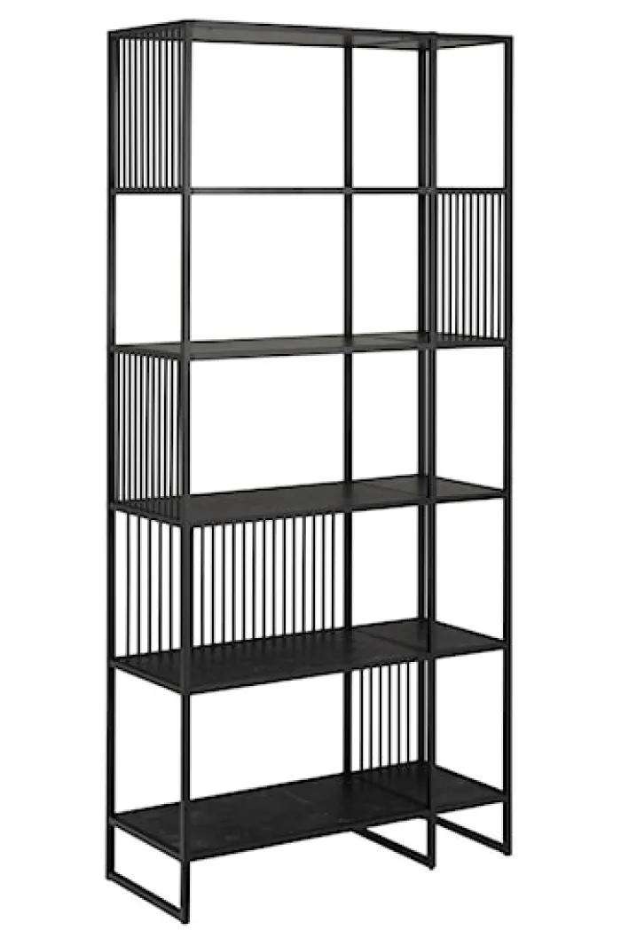 Regał metalowy Velook 185 cm czarny