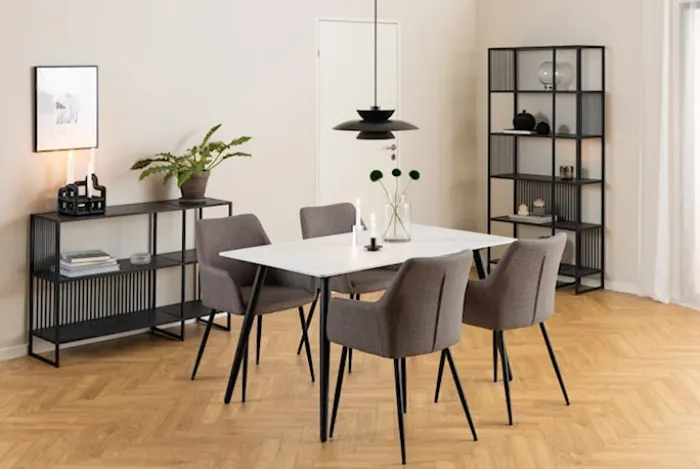 Regał metalowy Velook 185 cm czarny