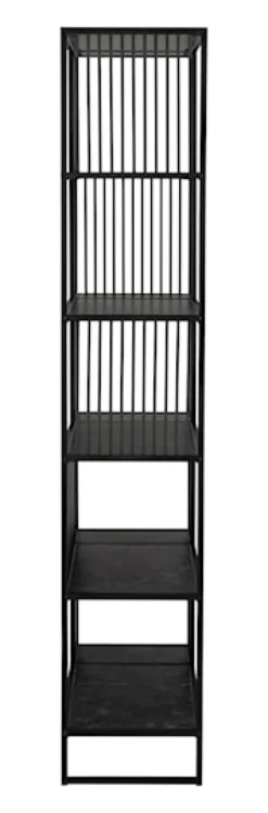 Regał metalowy Velook 185 cm czarny