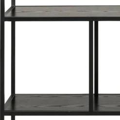 Regał na książki Seaford 135 cm czarny jesion