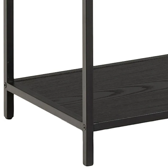 Regał na książki Seaford 135 cm czarny jesion