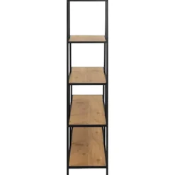 Regał na książki Seaford 135 cm dąb dziki-czarny