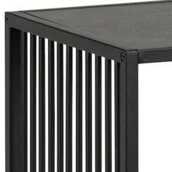 Regał niski metalowy Velook 83 cm czarny