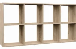 Regał otwarty Malax z ośmioma półkami 147 cm dąb sonoma