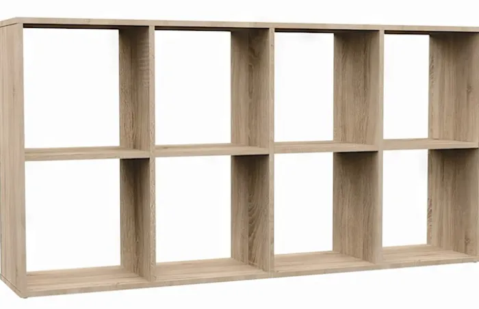 Regał otwarty Malax z ośmioma półkami 147 cm dąb sonoma