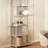 Regał Seaford 77 cm beżowy lamele