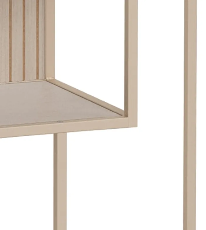 Regał Seaford 77 cm beżowy lamele