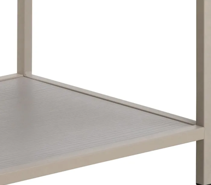 Regał Seaford 114 cm niski beżowy