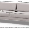 Sofa dwuosobowa Dragato beżowa welur
