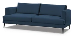 Sofa dwuosobowa Dragato granatowa welur