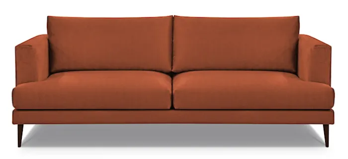 Sofa dwuosobowa Dragato miedziana welur