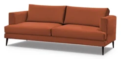 Sofa dwuosobowa Dragato miedziana welur
