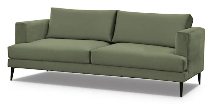 Sofa dwuosobowa Dragato oliwkowa welur
