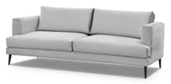 Sofa dwuosobowa Dragato szara welur