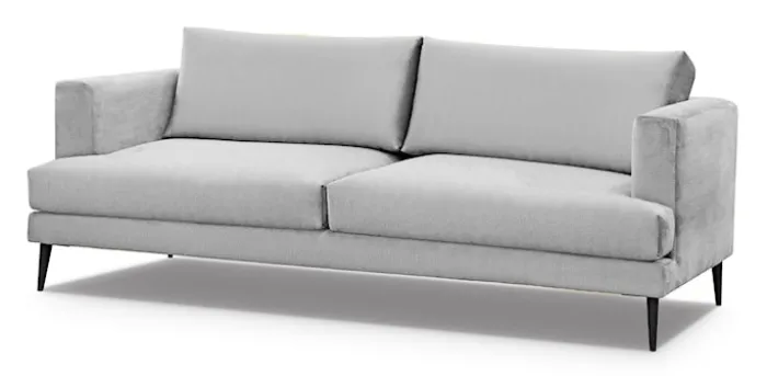 Sofa dwuosobowa Dragato szara welur