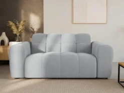 Sofa dwuosobowa Monti jasnoszara szenil