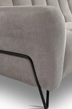 Sofa dwuosobowa Volare szarobeżowa szenil łatwoczyszczący
