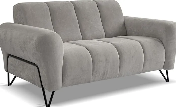 Sofa dwuosobowa Volare szarobeżowa szenil łatwoczyszczący