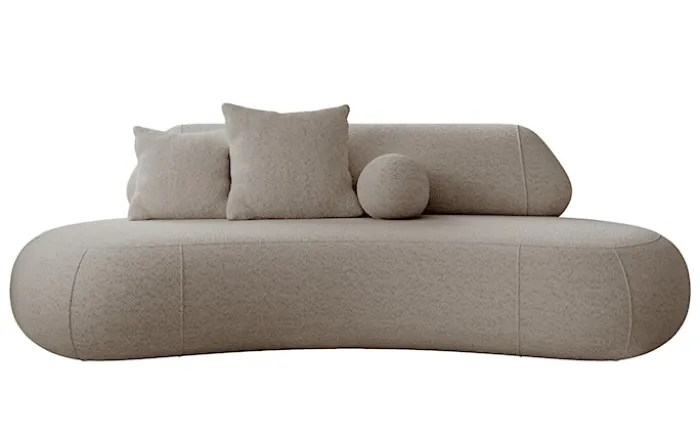 Sofa trzyosobowa Balme beżowa boucle