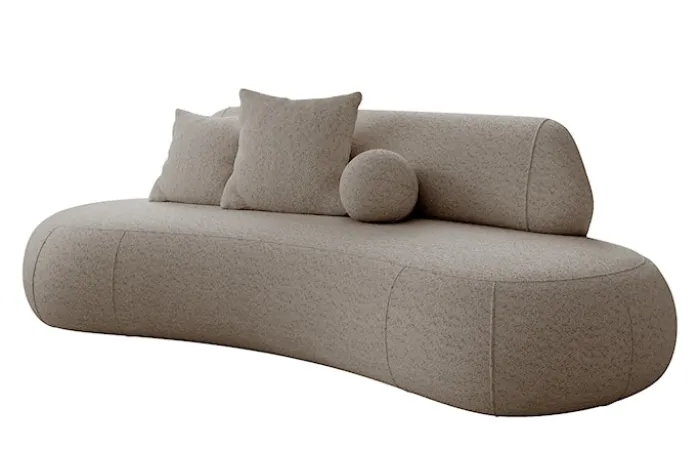 Sofa trzyosobowa Balme beżowa boucle