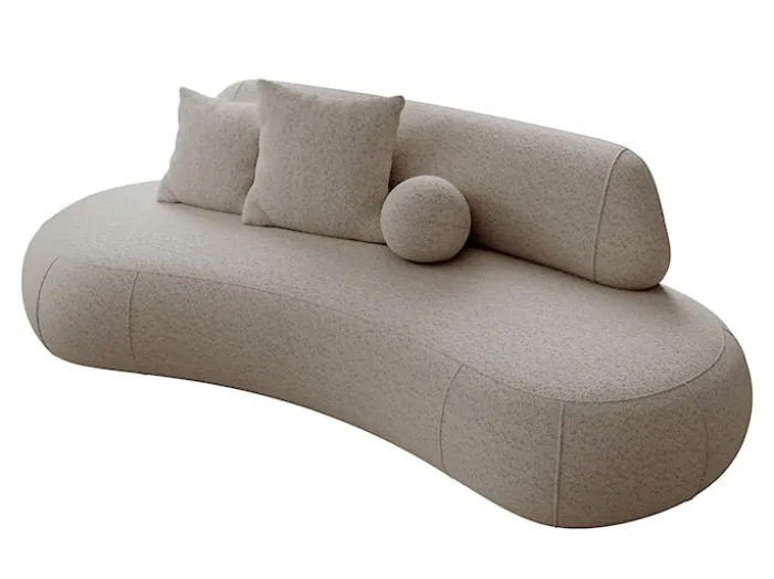 Sofa trzyosobowa Balme beżowa boucle