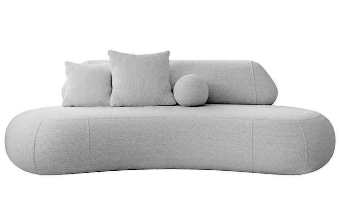 Sofa trzyosobowa Balme jasnoszara boucle
