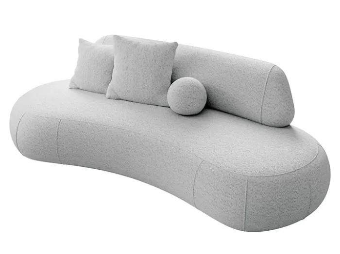 Sofa trzyosobowa Balme jasnoszara boucle