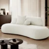Sofa trzyosobowa Balme kremowa boucle