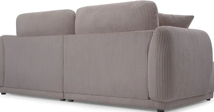 Sofa trzyosobowa Chacco ciemnobeżowa sztruks