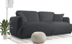 Sofa trzyosobowa Chacco grafitowa sztruks