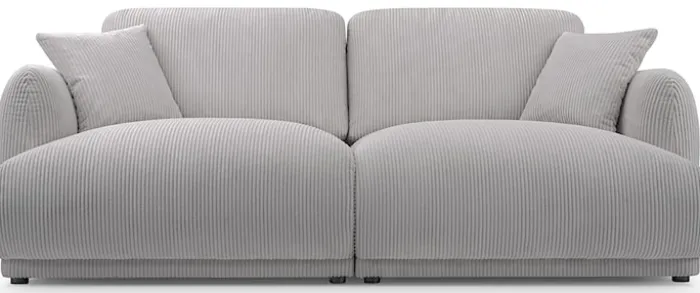 Sofa trzyosobowa Chacco jasnoszara sztruks