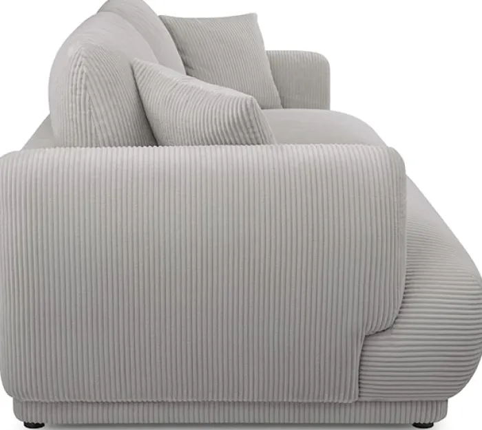 Sofa trzyosobowa Chacco jasnoszara sztruks