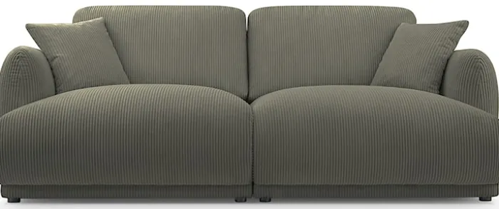 Sofa trzyosobowa Chacco oliwkowa sztruks