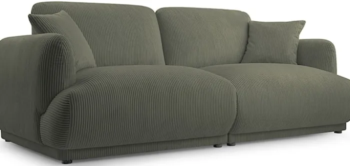 Sofa trzyosobowa Chacco oliwkowa sztruks