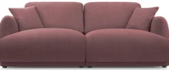 Sofa trzyosobowa Chacco różowa sztruks