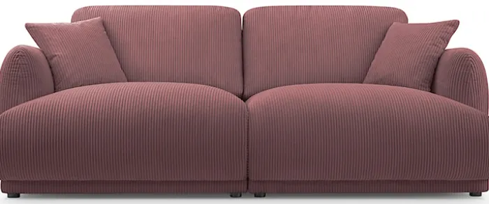 Sofa trzyosobowa Chacco różowa sztruks