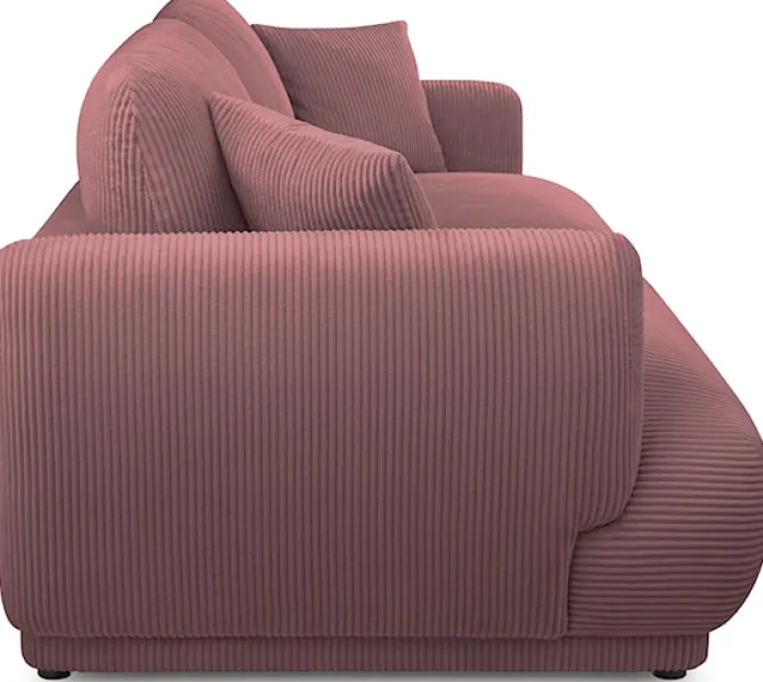 Sofa trzyosobowa Chacco różowa sztruks