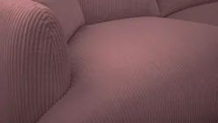 Sofa trzyosobowa Chacco różowa sztruks