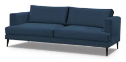 Sofa trzyosobowa Dragato granatowa welur