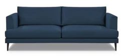 Sofa trzyosobowa Dragato granatowa welur